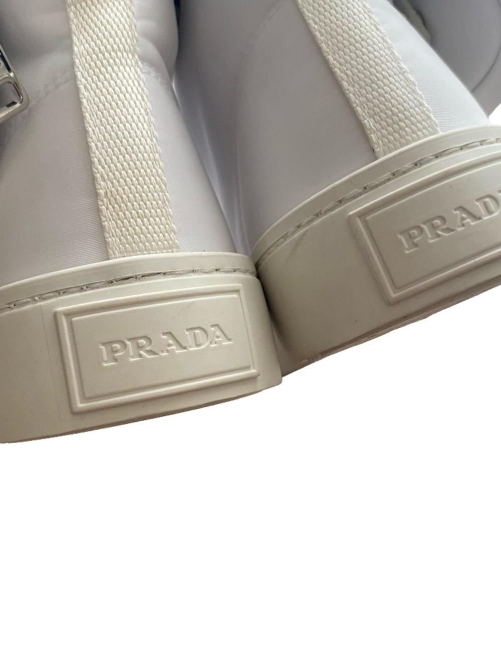 (MSRP: $1370) Prada Unisex Re-Nylon Nylon High Top Sneakers - Picture 6 of 9